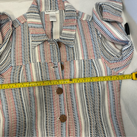 Draper's & Damon's Button Up Blazer/Jacket with Pockets, Medium, Multicolored - Picture 12 of 14